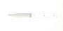 Perceval Table knife 947 polyacetal white handle golden screws