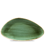 Stonecast Samphire Green Triangle Chefs Tallerken 35.5 X 18.8Cm