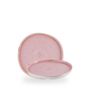 Stonecast Petal Pink Organic Walled Plate 21cm H:2cm