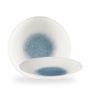 Raku Topaz Blue Bamboo Dyp Coupe Tallerken 28.1Cm