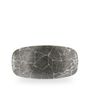 Kintsugi Reverse Quartz Black Chefs Oblong Plate 29,8x15,3cm