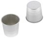 GOBEL Tin plate rum baba mould - With edges - 60 x 48 x 60 mm