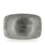 Raku Quartz Black Oblong Platter 34.4 X 23.4Cm