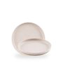 Emerge Speckled White / Walled Plate  / 21cm 2cm