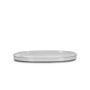 Caractere Oval Tallerken White Cumulus