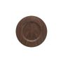 ACCESSORIES Showplate Veneer Wood dark - Ø34,3cm - H:10cm