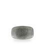 Raku Quartz Black Oblong Chefs Tallerken 20 X 12.1Cm