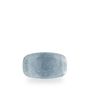 Raku Topaz Blue Oblong Chefs Tallerken 20 X 12.1Cm