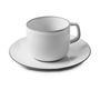 EQUINOXE Tea Cup And Saucer 20Cl White Cumulus