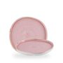 Stonecast Petal Pink Organic Walled Plate 25.5cm H:2cm