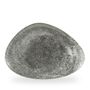 Raku Quartz Black Triangle Chefs Tallerken 35.6 X 25Cm