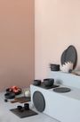 Basalt Rund Flat Tallerken 20Cm Matt Slate Style