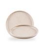 Emerge Speckled White / Walled Plate  / 26cm 2cm