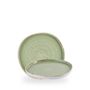 Stonecast Sage Green Organic Walled Plate 21cm H:2cm