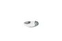 Inked Tide Black / Opal Organic Bowl  / 23cm 5.5cm 60cl
