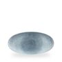 Raku Topaz Blue Oval Chefs Tallerken 29.9 X 15Cm