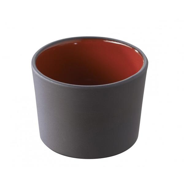 Tapas-skål Solid Rød/grå Ø8 cm