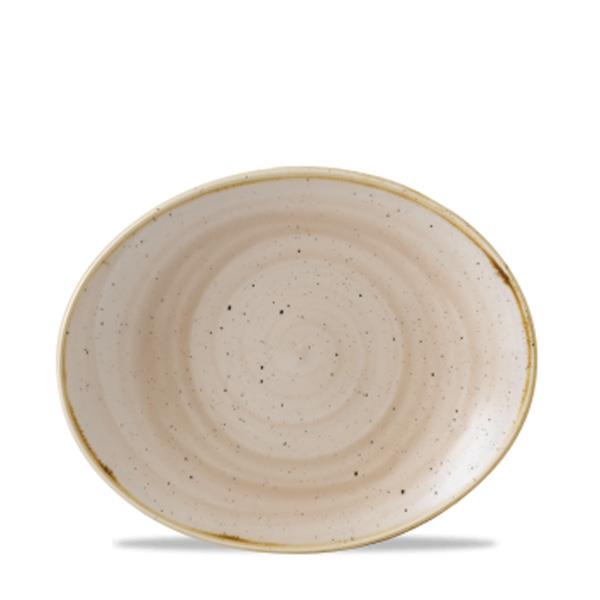 Oval tallerken Stonecast Nutmeg C. Ø19,2 cm