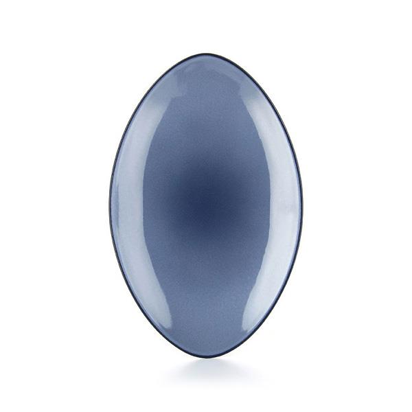 Equinoxe Ovalt fat Cirrusblå 35x22,3cm