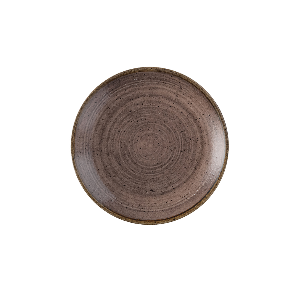 Churchill Raw Brown Coupe Plate 16,5cm