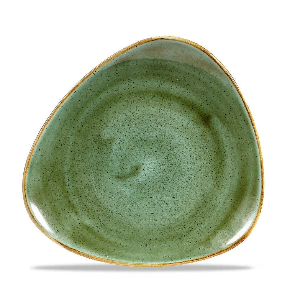 Churchill Stonecast Green Triangle Plate 19,2cm