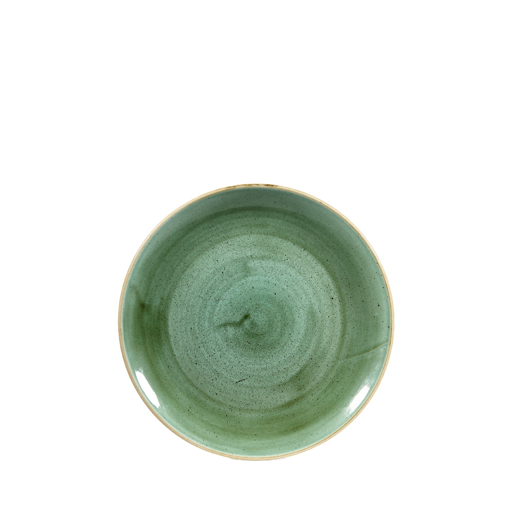 Churchill Stonecast Green Coupe Plate 21cm