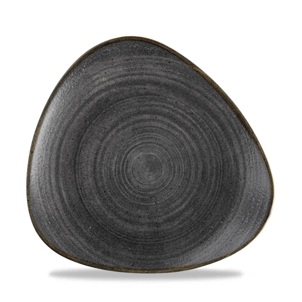 Churchill Stonecast Black Triangle Plate 23cm