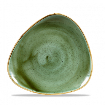 Churchill Stonecast Green Triangle Plate 24cm