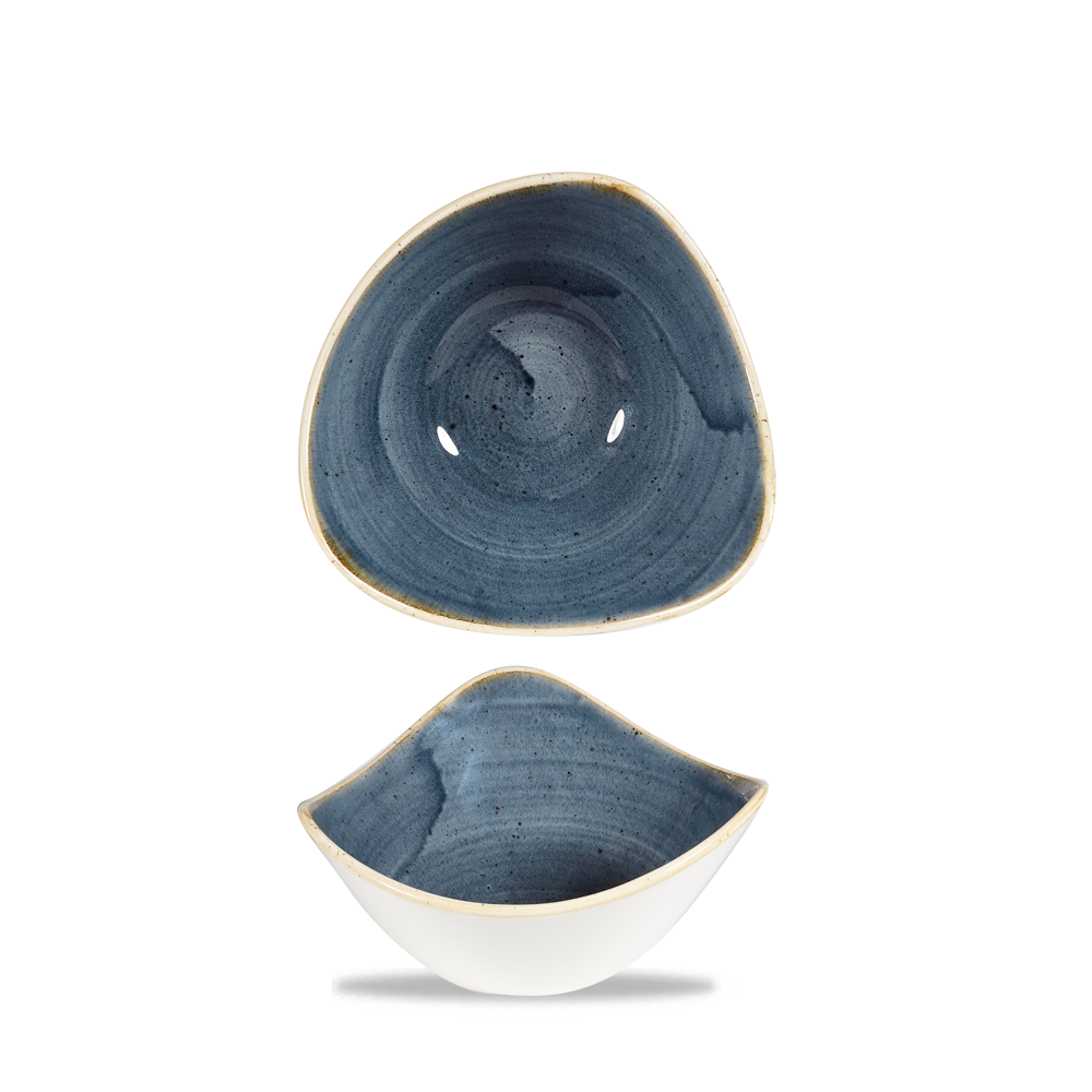 Churchill Stonecast Blueberry Triangle Bowl 15cm