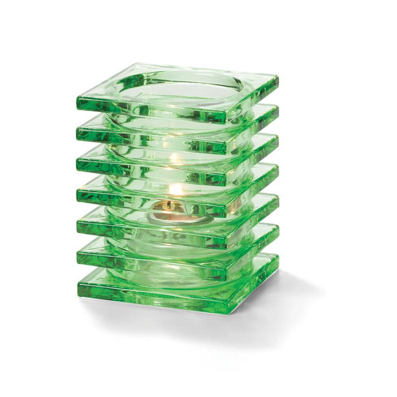 Stacked Square Block Lampeglass Lime til HD26 