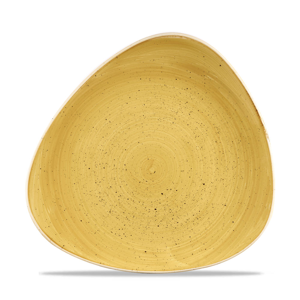 Churchill Stonecast Mustard Triangle Plate 26,5cm