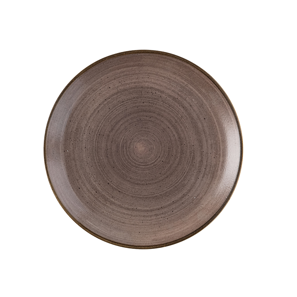 Churchill Raw Brown Coupe Plate 28,8cm