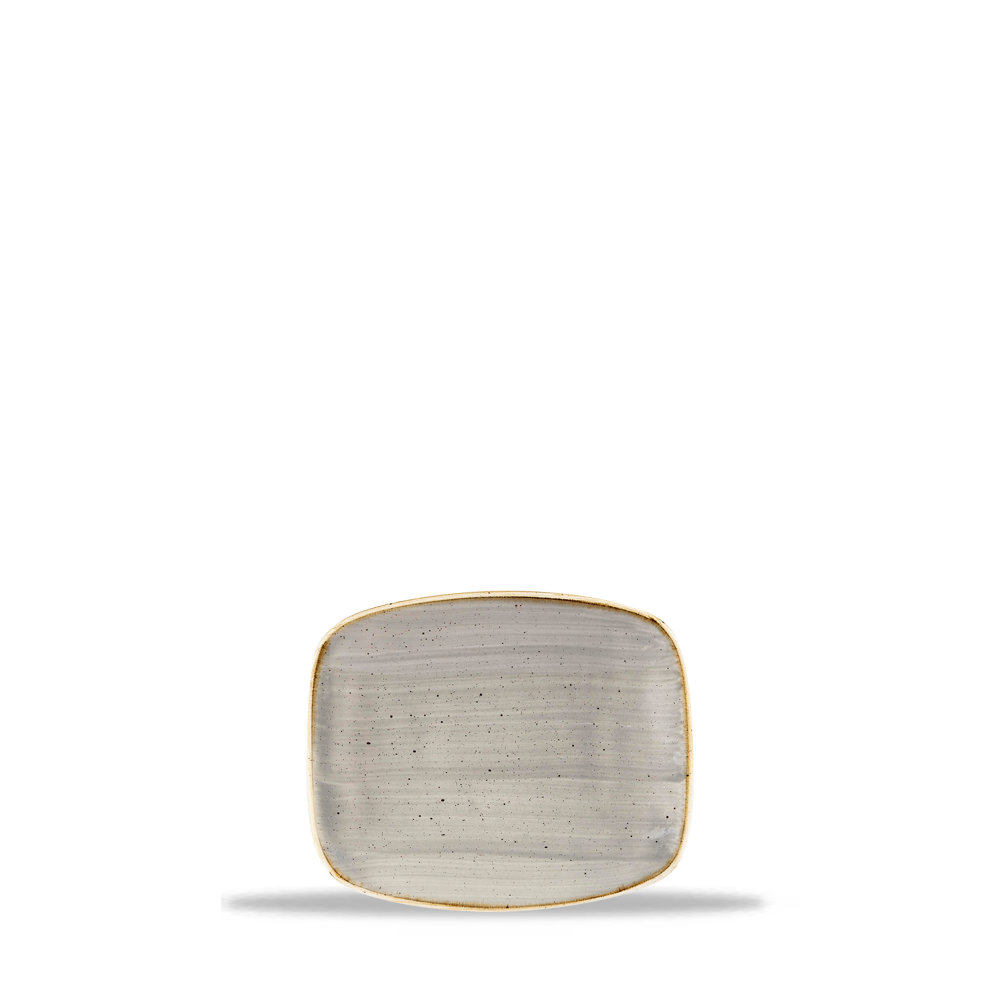 Churchill Stonecast Grey Rect. Plate 15,4x12,6cm