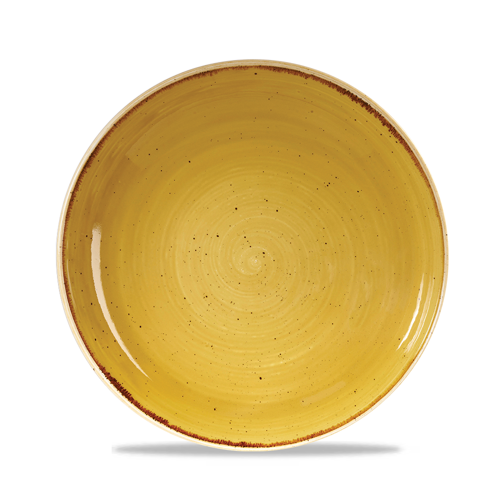 Churchill Stonecast Mustard Coupe Bowl 25cm