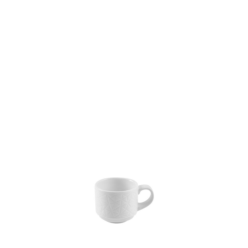 Abstract Espressokopp Hvit h4,3cm 85ml