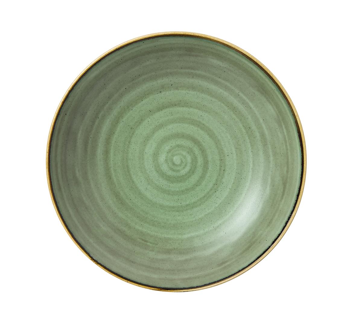 Churchill Stonecast Green Coupe Bowl 31cm