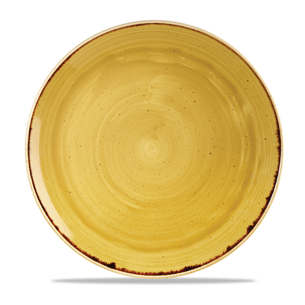 Churchill Stonecast Mustard Coupe Plate 29cm